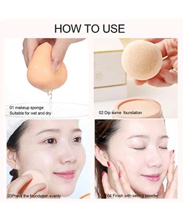 2PCS IVOLY Mushroom Head Air Cushion BB & CC Cream Set - High Coverage Long Lasting Waterproof with Makeup Sponge - Moisturizing Concealer Duo - Buy Online on GoSupps.com