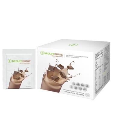 NeoLife - NeoLifeShake - Meal Replacement Shake Powder 25 Vitamins & Minerals 22 Amino Acids High Protein Nutrition & 5gr Fiber Protein Powder for Shakes - Rich Chocolate Weight 22.8 oz (645g) - Buy Online on GoSupps.com