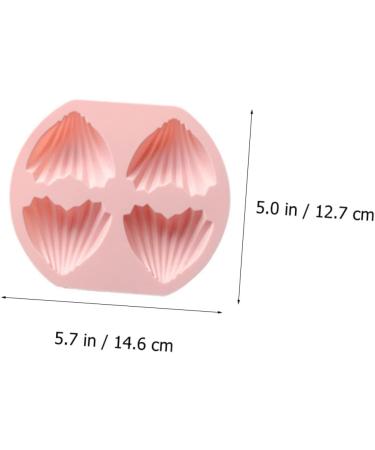 Ciieeo 6 Pcs Four Cake Mold Cake Pan Mini Muffins Small Cake Slot Mold Chocolate Silicone Molds Candle Molds Heart Cake Mold Chocolate Chip Muffins Soap Madeleine Nonstick Silica Gel Goldenx3pcs 40X23X1.5CMx3pcs - Buy Online on GoSupps.com