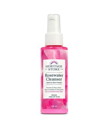 Heritage Store Rosewater Cleanser 118 ml