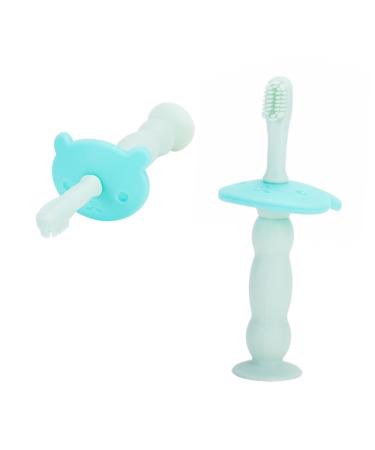 Ipetboom Baby Toothbrush Toothbrushes Teething Ring Made of Silicone Bristles Toothbrush Milk Teeth Training Brush Toddler