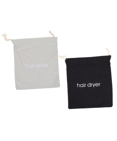 WOFASHPURET 2pcs Hair Dryer Storage Bag Makeup Bag Organizer Blower Dryer Bag Hair Dryer Carrier Bags Drawstring