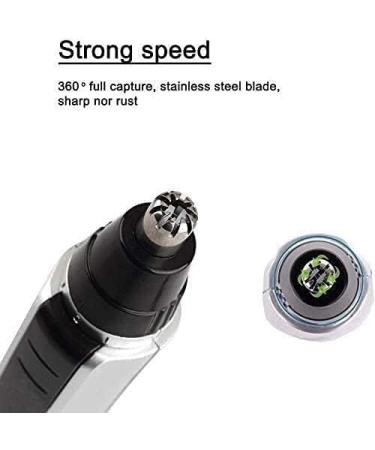 Portable Nose Ear Trimmer - Painless Hair Remover Shaver for Face Electric Razor for Men & Women - Battery-Operated (Silver) | International Shipping - Buy Online on GoSupps.com