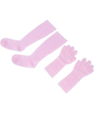 Silicone Gel Spa Socks 2 Pairs Moisturizing Gloves Socks Set for Repairing Softening Dry Cracked Hand Feet Extended Silicone Moisturizing Gloves Socks (1) - Buy Online on GoSupps.com