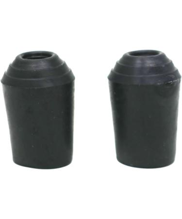 fiXte Small 13mm Black Rubber Walking Stick Cane Crutch Hiking Pole End Ferrule (2 Pack) - Buy Online on GoSupps.com