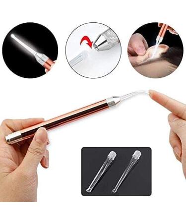 Xuke Tonsil Stone Removal Set - Stainless Steel Tools LED Remover 100 Long Swabs & Tongue Cleaner for Effective Oral Hygiene - Buy Online on GoSupps.com