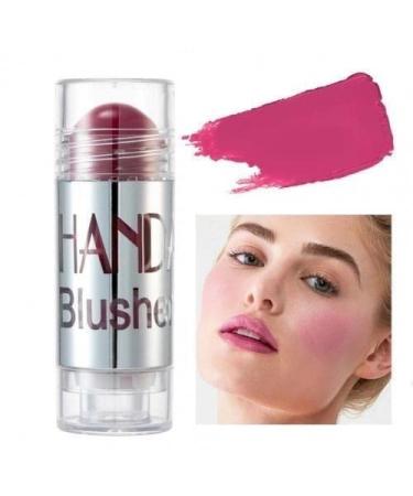 8Colors Blush Highlighter Bronzer Contour Shadow Cream Cheek Blusher Blush Stick Face Makeup Pink Blusher (Color : 06)