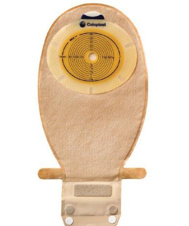 SenSura Xpro Ostomy Pouch One-Piece System 3/8 to 3 Inch Stoma Drainable Flat Trim to Fit 15981 - Pack of 10