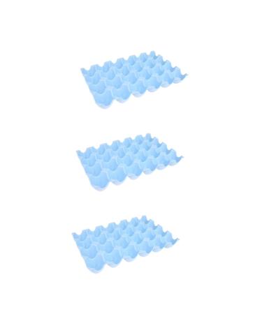 GLEAVI 3pcs Egg Cartons Deviled Egg Platter Fridge Egg Dispenser Egg Holder Storage Box Egg Tray Wheat