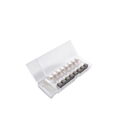 MthH contact lens housing portable compact storage box cosmetic contact box several pairs of eye -shaped glasses case (color: gray)