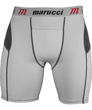 Marucci Men's Adult Elite Padded Slider Shorts Medium White