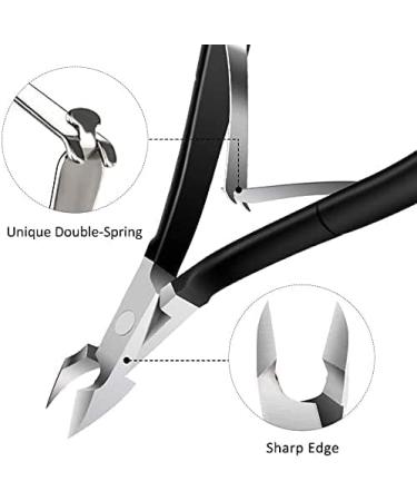 Cuticle Cutter Trimmer with Cuticle Pusher - Velkomin Cuticle Remover Cuticle Nipper Professional Stainless Steel Cuticle Cutter Clipper Durable Pedicure Manicure Tools for Fingernails and Toenails - Buy Online on GoSupps.com