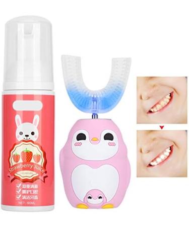 Sonew Intelligent Electric Toothbrush for Kids | U-Shaped Silicone Oral Care | Fully Automatic 60ml Pink Mousse Cleaner - Buy Online on GoSupps.com