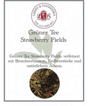 Lerbs & Hagedorn Lerbs & Hagedorn Strawberry Fields Green Tea | 250 g (approx. 21 litres) blackberry leaves strawberry pieces