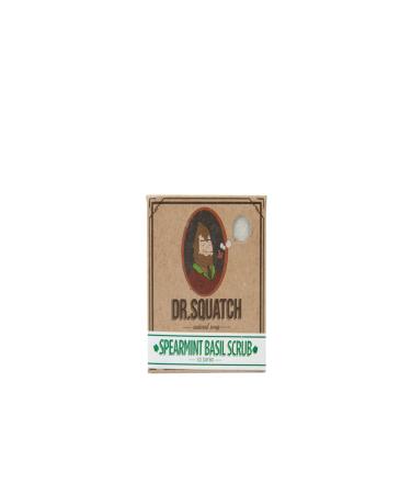 Dr. Squatch All Natural Bar Soap for Men with Zero Grit  Spearmint Basil spearmint 5 Ounce (Pack of 1)