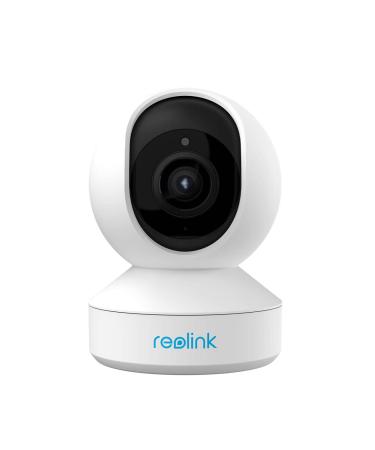 REOLINK Indoor Security Camera, 5MP Super HD Plug-in WiFi Camera with PTZ, Auto Tracking, Human/Pet AI, Ideal for Baby Monitor/Pet Camera/Home Security, Dual Band WiFi, Local Storage, E1 Zoom White