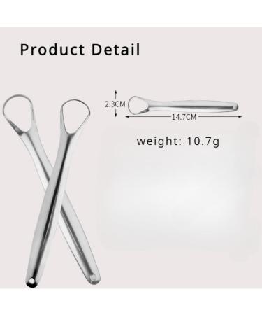 Stainless Steel Tongue Scraper for Fresh Breath | Bad Breath Fighter & Travel Essential for Oral Care - Buy Online on GoSupps.com