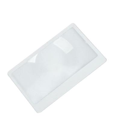 AJOIDR Thin Fres-nel Lens Pocket Size Magnifier Lenses Credit Card Magnifier for Reading or Fire Starter 3X Seniors Present