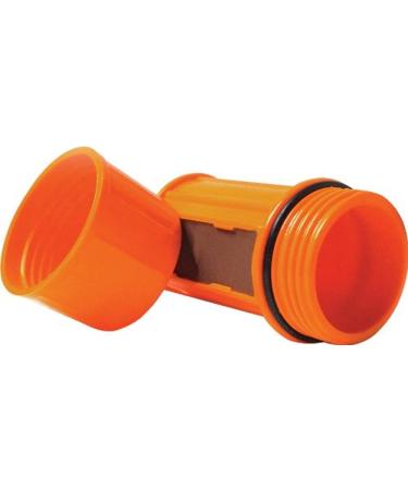 UCO Waterproof Match Case with Integrated Striker and 2 Replacement Strikers Orange