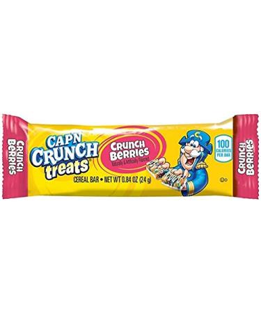 Cap'n Crunch Treats Berries 16ct Cereal Bars Bundle (2 Pack)