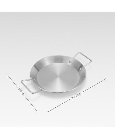 Silver handle Frying Pans Frying Pan Camping Stainless Steel Frying Pan Practical Chicken Pot Kitchen Seafood Pan kitchen utensils - Buy Online on GoSupps.com