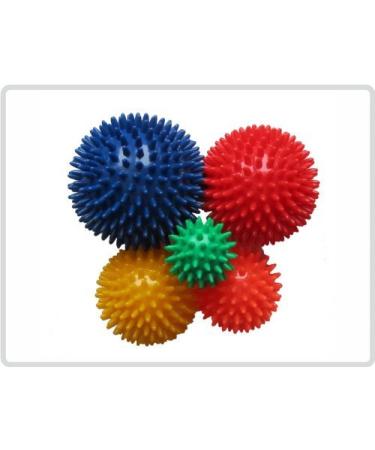 Hedgehog ball Hedgehog ball knobbly ball massage ball 9 cm Color: Red