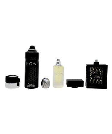 Lattafa Rave Now for Men 3 Piece Set (3.4 Oz Eau de Parfum Spray + 1.7 Oz Hair Mist + 6.7 Oz Deodorant Spray) 3.87 Fl Oz (Pack of 3) - Buy Online on GoSupps.com
