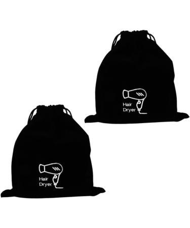 TOVINANNA 8 Pcs Velvet Bag Hairdryer Bag Hair Dryer Travel Pouch Hair Dryer Attachments Storage Black Flannel 30.00X26.00X0.50CMx4pcs Blackx4pcs - Buy Online on GoSupps.com