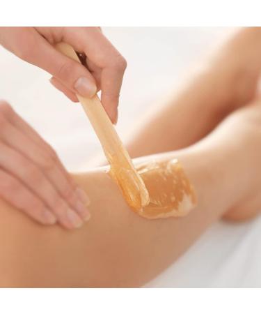 Dosimiin 100 Large Natural Wood Waxing Sticks Applicator 6x3/4 for Body Hair Removal - DIY Crafts - Buy Online on GoSupps.com