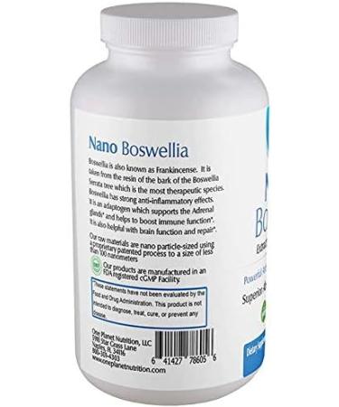 Nano Boswellia 250mg Supplement - Potent Boswellia Serrata Extract - 120 Veggie Capsules - Buy Online on GoSupps.com