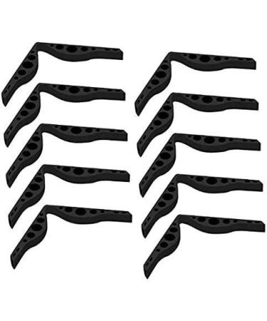 Accrol 10 pieces of fog-free accessories for masks glasses silicone anti-fog nose bridge pads anti-fitting silicone nose bridge prevents fitting of glasses (color: black)
