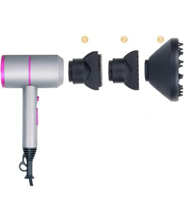 Professional 1500W Hair Dryer Ionic Powerful Hairdryer Lightweight Hair Dryers 3 Wind speeds with Diffuser & Concentrator for Travel Salon Home Use Gray Small Gift - Buy Online on GoSupps.com
