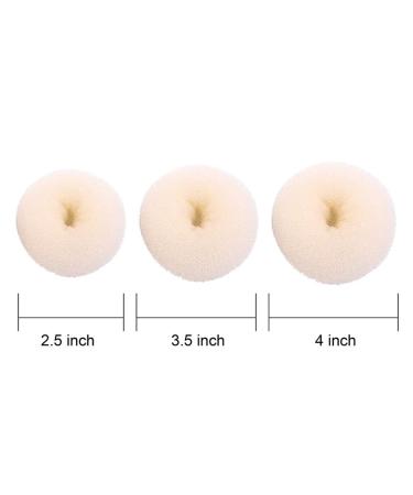 Hair Donut Bun Maker Set - 3 Pack Donut Hair Rolls & Styling Tools for Perfect Chignons - Buy Online on GoSupps.com