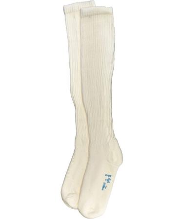 Jobst 110833 SensiFoot 8-15 mmHg Unisex Knee High Diabetic Mild Support Socks - Size & Color- White  Large by Jobst