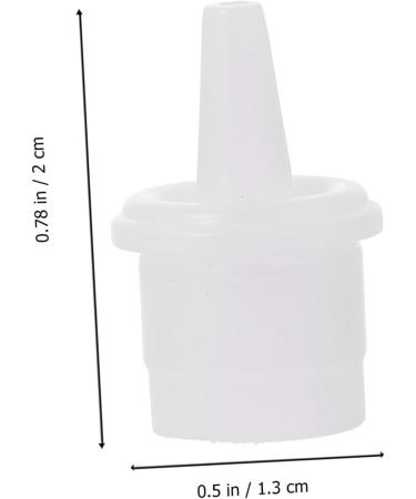 100pcs Eyelash Glue Replacement Heads - Universal White Plastic 2x1.3cm for Perfect Application - Buy Online on GoSupps.com