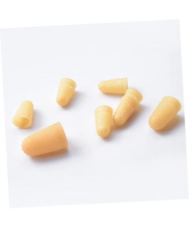FRCOLOR 50 Pcs Anti-Static Rubber Finger Cots - Pockmarked Finger Covers for Enhanced Grip & Protection - Yellow Fingertips - Buy Online on GoSupps.com
