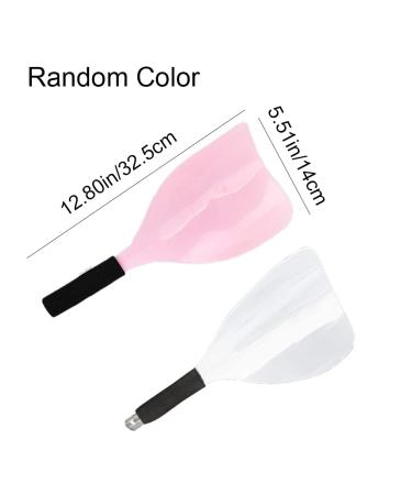 TAORANJU Barber Hair Salon Face Shield 2 Pcs Plastic Hairspray Face Masks with Sponge Handle Hairdresser Hair Styling Mask Tools Face Eyes Protector for Hairdressing Makeup (Random Color) - Buy Online on GoSupps.com