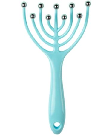 Upgrade Your Relaxation: 9 Claws Steel Beads Scalp Massager - Deep Relaxation Finger Scratcher in Blue - Buy Online on GoSupps.com