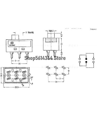 2pcs 2/4 Positions SS-22/24N02 Hot and Cold Air Cylinder Toggle Slide DIP Switch for Philips Hair Salon Dryer Blower - (Color: Black) - Buy Online on GoSupps.com