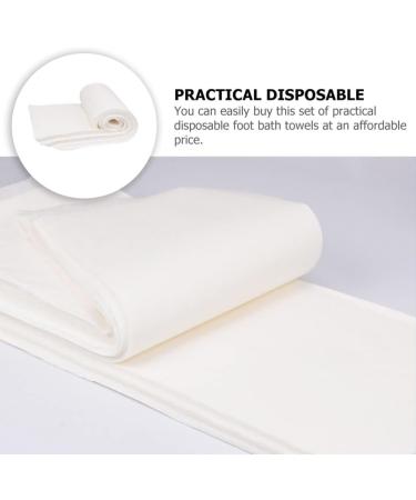 FOMIYES 100 Sheets Disposable Foot Towel - Water Absorbent Nail & Manicure Pads for Travel & Beauty | Non-Woven Bath Napkin - Buy Online on GoSupps.com