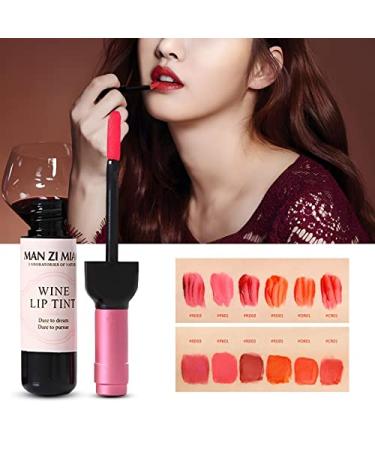 Sovoncare Manzimiao Matte Liquid Lipstick 6 Color Set - Waterproof Long Lasting Wine Lip Tint for Natural Lips - Mini Makeup Sticks in Wine Bottle Design - Buy Online on GoSupps.com