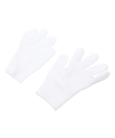 FOMIYES 1 Pair Moisturizing Gloves Glove Lotion Hand Repairing Gloves Women Spa Gloves Cracked Gloves Pink Gloves Black Disposable Gloves Exfoliating Gloves Care Sebs Miss White Gloves 21.5X11.5cm