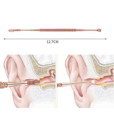 HLLMX 2 PCS Professional Spiral Ear Wax Cleaner | Stainless Steel 360 Spiral Ear Cleaning Tool for Kids & Adults/Seniors - Buy Online on GoSupps.com