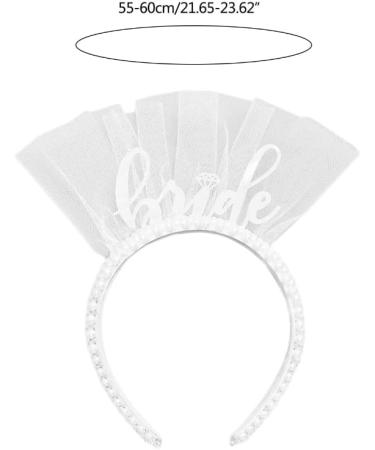 JSGHGDF BrideTo Be Headband Bachelorette Party Bachelorette Headband Bridee Headband Pearls Headband For Women Wedding Headband White - Buy Online on GoSupps.com
