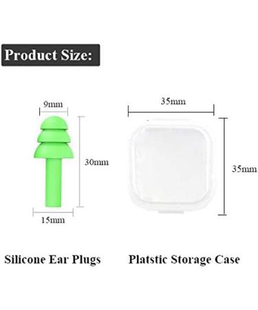 iMapo 6 Pairs Reusable Waterproof Earplugs Silicone Swimming Ear plugs Noise Cancelling Sound Blocking for Sleeping Snoring Plane Shooting Work Travel with Carry Case 6 Assorted Colors - Buy Online on GoSupps.com