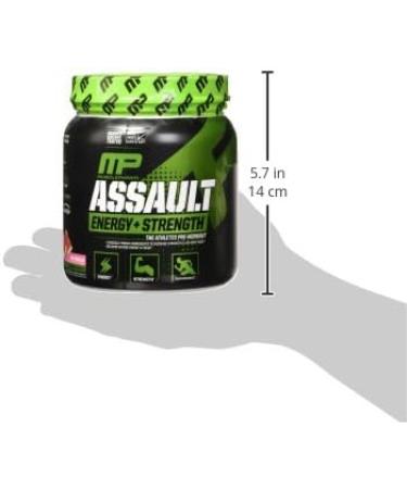 MUSCLEPHARM Assault Sport Pre-Workout Powder - Watermelon Flavor - 30 Servings, High-Dose Energy, Focus, Strength, Endurance - 12.17oz Pack of 1 - Buy Online on GoSupps.com