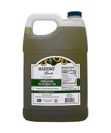 Massimo Gusto Food Service - Avocado Oil - 1 Gallon (128 FL OZ) 128 Fl Oz (Pack of 1)