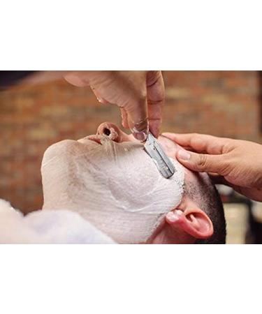 Professional Macs Stainless Steel Barber Straight Edge Safety Razor with Hi-Chromium Derby 100 Blades Made of Stainless Steel Easy To Use -053B1 - Buy Online on GoSupps.com