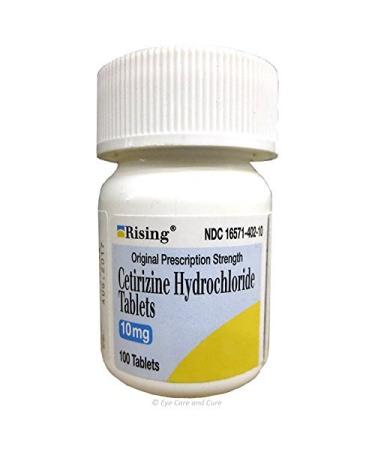 Cetirizine 10 mg Antihistamine Tablets Generic for Zyrtec 24 Hour Allergy Tablets 100 Tablets per Bottle Pack of 2 Total 200 Tablets 100 Count (Pack of 2)
