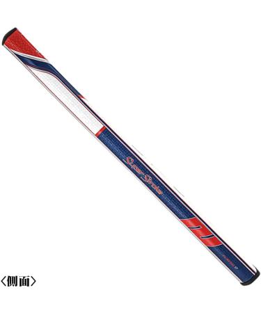 SuperStroke Traxion Flatso 17 Golf Putter Grip Red/White/Blue (Flatso 2.0) | Advanced Surface Texture for Improved Feedback and Tack | Unique Parallel Design for Minimized Grip Pressure - Buy Online on GoSupps.com